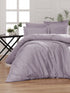 Vienspalvio Luxury satino patalynės komplektas "Lilac Bed", pastelinės levandų spalvos